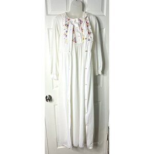 Vintage 1960s-70s Snowdon 2-Piece Nightgown & Robe Set, Size Med - Intimate Wear